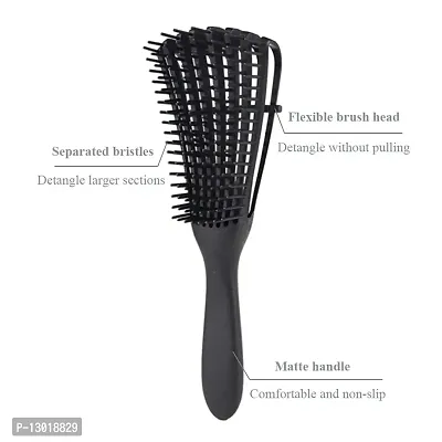 Detangling Brush Multifunctional Octopus Hair Comb Scalp Massager for Natural Hair for Women Afro Textured America 3a to 4c Kinky Wavy Curly Coily Thick Long Hair (Multicolored)-thumb2