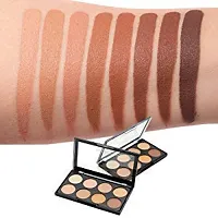 ClubComfort? Highlighter and Contour 8 Shades Concealer Palette With Foundation Brush-thumb1