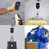 Shirole Electronic Portable Fishing Stainless Steel Hook Type Digital Hanging LED Screen Display Luggage Weighing Scale -[50kg]-thumb4