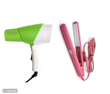 ClubComfort Professional LE-1280 Hair Dryer 1000 watt and Hair Straightner (Green)