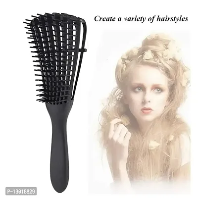 Detangling Brush Multifunctional Octopus Hair Comb Scalp Massager for Natural Hair for Women Afro Textured America 3a to 4c Kinky Wavy Curly Coily Thick Long Hair (Multicolored)-thumb3