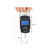 Portable Luggage Hanging Weighing Scale 50KG With COB Metal Body Torch 3 Modes-thumb2