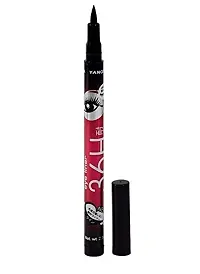 ClubComfort Matte Me Ultra Smooth Liquid Lipstick, 6 ml (Red&Maroon) With Black Eyeliner-thumb1