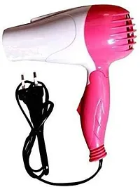 Combo of 1000Watts Hair Dryer and Mini Straightener, Multicolour-thumb2