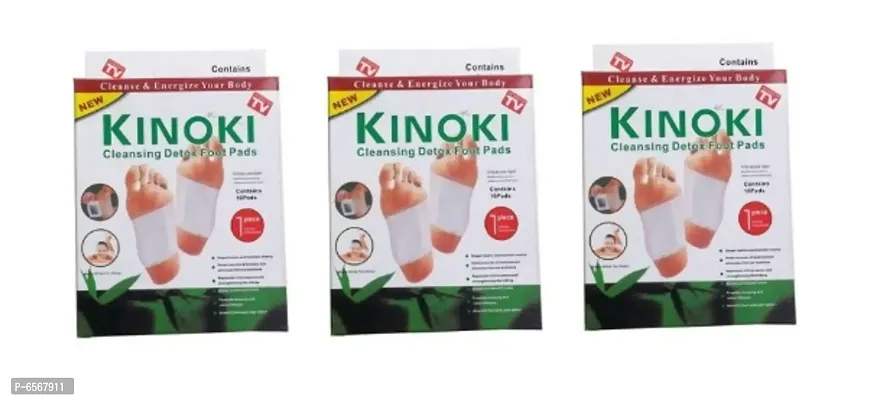 Kinoki Organic Health Foot Patch Remove Toxins Ginger Foot Detox Pads For Foot And Body Cleansing 3 box (10 Pack)