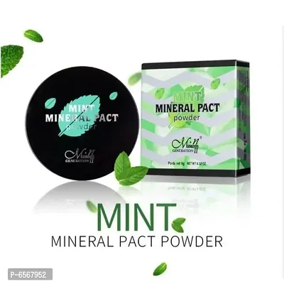 Lenon MN Mint Mineral Pact Powder Compact Pressed Powder