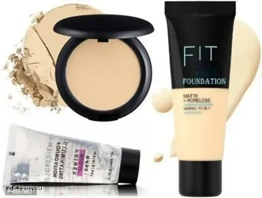 Lenon Beauty Fit Skin Foundation F115 Ivory, Compact Powder and Makeup Primer