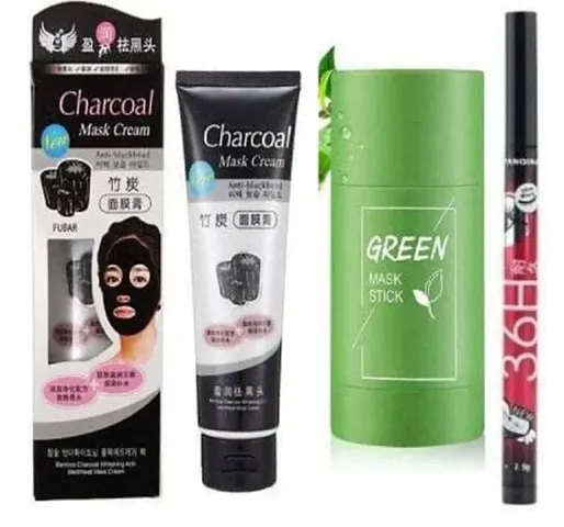 Skin Purifying Green Tea Stick Mask With Skin Care Essential Combo