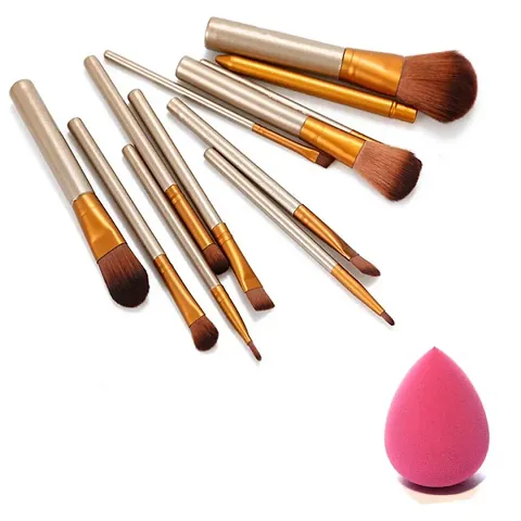 Premium Quality Makeup Brush With Blender Combo
