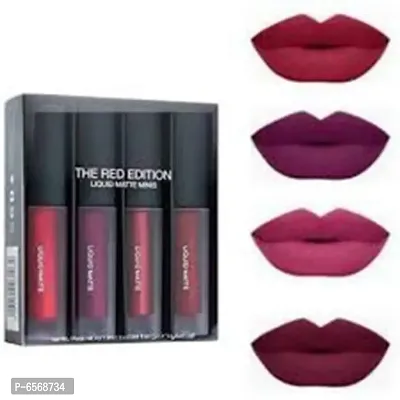 Lenon Beauty The Red Edition Liquid Matte Minis 4 Pcs-thumb0