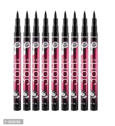 Lenon Beauty Yaquina Black Eyeliner 36 Hrs Pack of 9