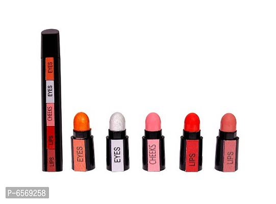 Lenon Beauty New 5 in 1, 2 Lipstick, 2 Eyeshadow and 1 Cheeks-thumb0
