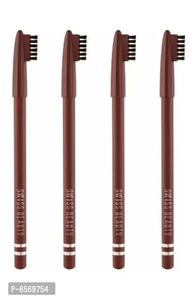 Lenon Eyebrow Pencil, Eye MakeUp, Light Brown, 7.2g, Pack of 4