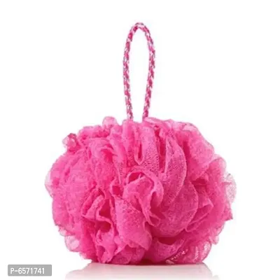 Lenon Lux Bath Sponge Loofah - Soft and Fluffy With Multiple Layers of Fibrous Matrix For A Fun Shower Time Loofas for Men and Women Bathing Scrubber, Multicolor Pack of 1-thumb0