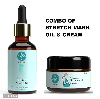 Premium Combo of Stretch Mark Remover Oil + Cream 30ML+50GM