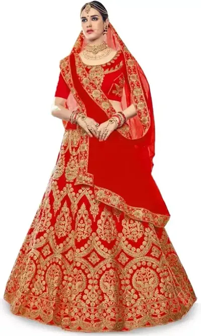 Stylish Silk Blend Lehenga Choli Set For Women