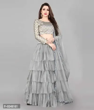 Ruffle Lehenga Choli Set