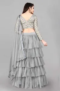 Ruffle Lehenga Choli Set-thumb1