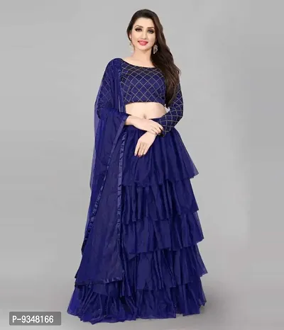 Ruffle Lehenga Choli Set