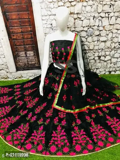 Exclusive Designer Embroidered Trending Lehenga Choli Set for Girls and Kids Lehenga Choli Set-thumb0