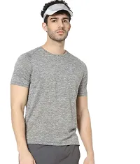 Blended Solid Regular Fit Crew Neck t-Shirt-thumb1