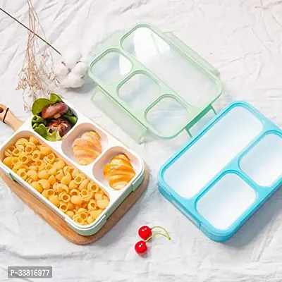 Lunch Box Sealed Leakage Proof 4 compartment pet Lunch box-thumb3