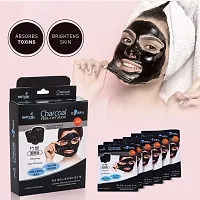 Saffron Naturals Charcoal Peel Off Mask Cream for Removeal of Black Heads, Tightens Pores and Deeply Cleanses Skin-thumb2