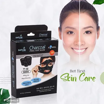 Saffron Naturals Charcoal Peel Off Mask Cream for Removeal of Black Heads, Tightens Pores and Deeply Cleanses Skin-thumb4