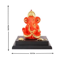 Ganesh ji idol with chowki for car dashboard statue /office /room table showpices-thumb3