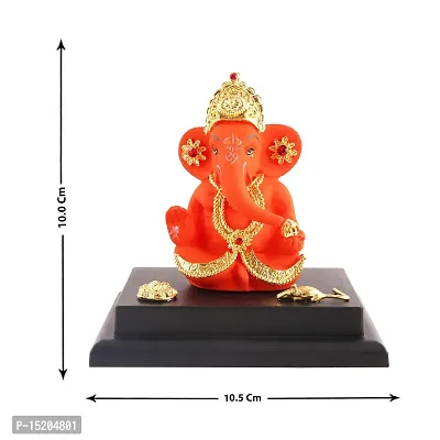 Ganesh ji idol with chowki for car dashboard statue /office /room table showpices-thumb4