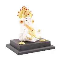 Ganesh ji idol with chowki for car dashboard statue /office /room table showpices-thumb1