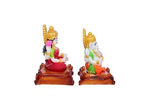 Laxmi Ganesha idols For Car Dashboard Office And Study Table-thumb2