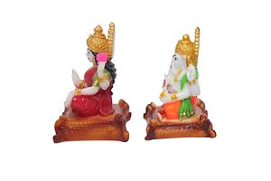 Laxmi Ganesha idols For Car Dashboard Office And Study Table-thumb3