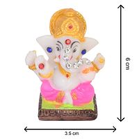 Ganesh Ji With Stand Idols For Car Dashboard Office And Study Table-thumb1