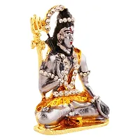 Lord Shiva Statue Figurine Blessing Sitting Pose. .Used For Home/Offices  Car/Study Table And Small Temple-thumb2