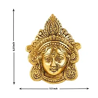 Durga Maa Face Sculpture Showpiece Wall Hanging Idol Statuenbsp;-thumb1