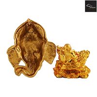 Ganesh Bhagwan Face Ganesha Statue Ganpati Murti For Home Home Office Decor And Feng Shui Laughing Buddha-thumb2