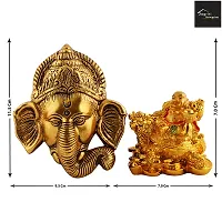 Ganesh Bhagwan Face Ganesha Statue Ganpati Murti For Home Home Office Decor And Feng Shui Laughing Buddha-thumb1