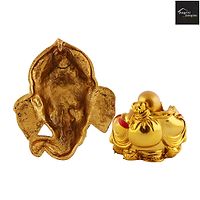 Ganesh Bhagwan Face Ganesha Statue Ganpati Murti For Home Home Office Decor And Feng Shui Laughing Buddha-thumb2