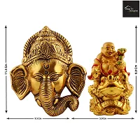 Ganesh Bhagwan Face Ganesha Statue Ganpati Murti For Home Home Office Decor And Feng Shui Laughing Buddha-thumb1