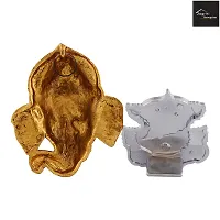 Ganesh Bhagwan Face Ganesha Statue Ganpati Murti For Home Home Office Decor And Sliver Cotting Car Dashboard Idols-thumb2