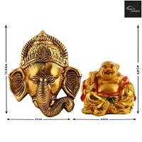 Ganesh Bhagwan Face Ganesha Statue Ganpati Murti For Home Home Office Decor And Feng Shui Laughing Buddha-thumb1