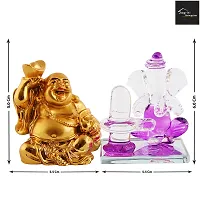 Beautiful  Crystal Lord Ganesha Idol For Home Temple Office Decoration And Buddha-thumb1