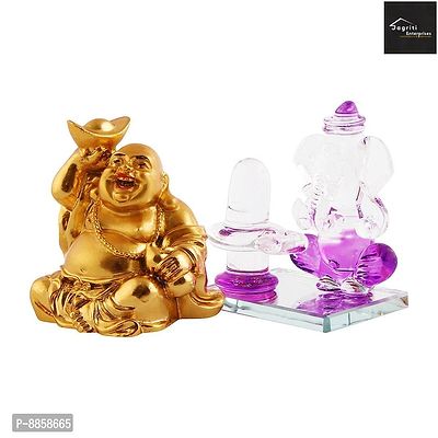 Beautiful  Crystal Lord Ganesha Idol For Home Temple Office Decoration And Buddha-thumb4