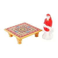 Trendy Italian Marble Saibaba On Marble Sinhasan Idol And Figurine For Home And Pooja Room-thumb2