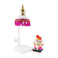 Trendys Lord Chatri Ganesh Pagri Stone Showpiece-thumb2