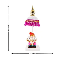 Trendys Lord Chatri Ganesh Pagri Stone Showpiece-thumb3