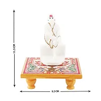 Trendy Italian Marble Saibaba On Marble Sinhasan Idol And Figurine For Home And Pooja Room-thumb3