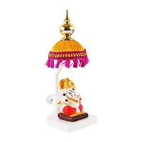 Trendys Lord Chatri Ganesh Idols Stone Showpiece-thumb1