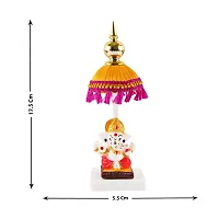 Trendys Lord Chatri Ganesh Idols Stone Showpiece-thumb3